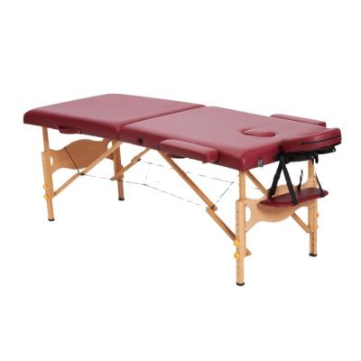 China Camilla de Masaje Portable V3 Section 2 Modern Salon Bed Beauty Massage Lit De Folding Pink Spa Massage Bed for sale