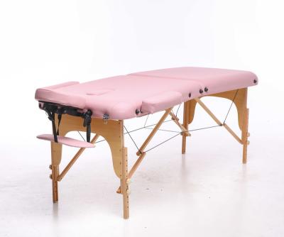 China Modern portable facial massage bed folding massage table&beds beauty salon massage table wooden spa bed for sale