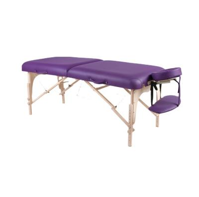 China Modern folding spa wooden bed table massage tables&beds beauty facial portable massage bed for sale