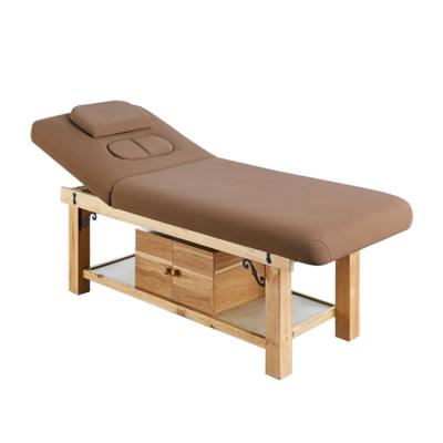 China Modern Luxury Stationary Spa Bed Massage Table High Class Salon Bed for sale