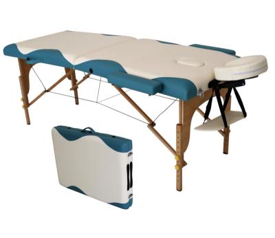 China Good Quality Modern Solid Wood Adjustable Height Massage Table For Double Color for sale