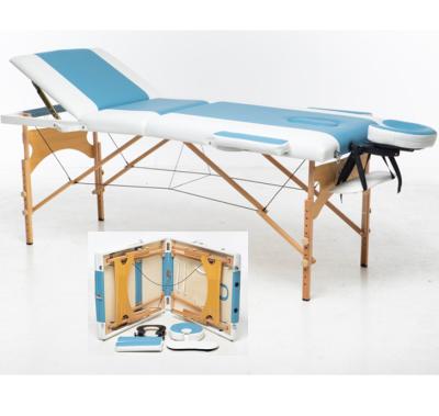 China Good Quality Modern Solid Wood Adjustable Height Massage Table For Double Color for sale