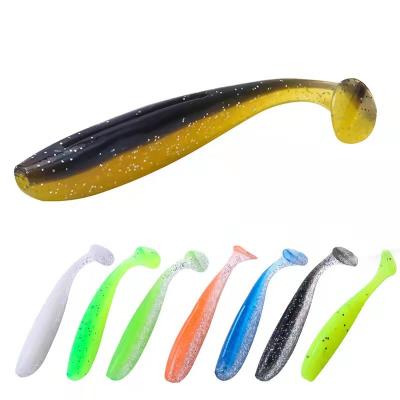 China PVC Byloo China Soft Fishing Lures Baits 8cm Non Large Blade 3.4g Spinner Fishing Lures Commercial Groundbait for sale