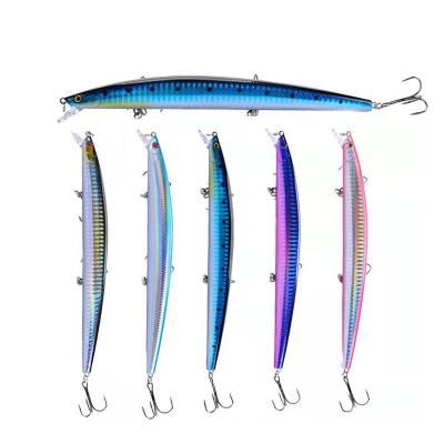 China Durable 18cm 24g sinking plastic fishing luresminnow baits OEM fishing tackle big hard bait fishing lures for sale