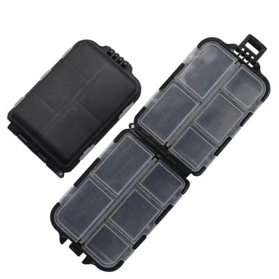 China Fishing Tackle Plastic Seat Tool Box Storage Accessories Lure Tool Box Easy Carry Portable Fishing Case for sale