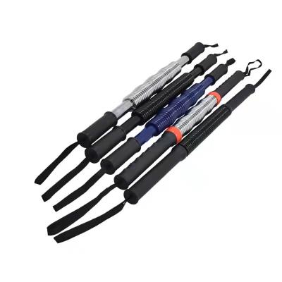 China Black Bodybuilding Fitness Byloo Home Exercise Arm Muscles Spring Arm Strength Bar Chest Expander Fitness Grip Bar for sale