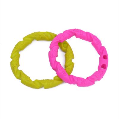 China Low Moq TPR New Pet Toy Round Rope Big Circle Pet Supplies Training Grinding Ball Viable Dog Bite Toy for sale