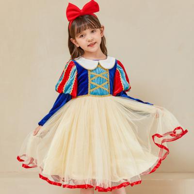 China Girls Washable Princess Dress For Christmas Snow White Birthday Sweet Dress for sale