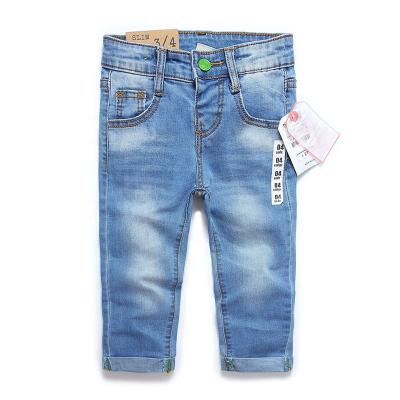 China Viable kids fashion pants design wholesale baby boy jeans blue boy jeans high quality causal pants for sale