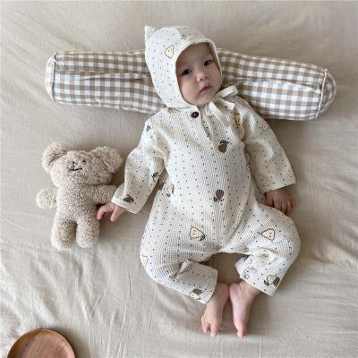 China Simple 100% Spring and Autumn Baby Rompers Cotton Loose Funky Pajamas for sale