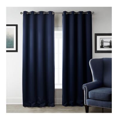 China Blackout Ready Made Thermal Insulated Living Room Drapes Fabric Blackout Curtains For Bedroom for sale