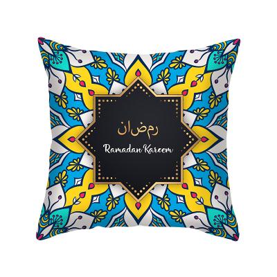 China 2020 Wholesale Muslim Digital Printed Memory Ramadan Festival Design Cushion Covers Decorative for sale