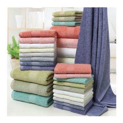 China Wholesale 3PCS 100%Cotton Solid Color Face Sport Towel High Absorbent Soft Set for sale