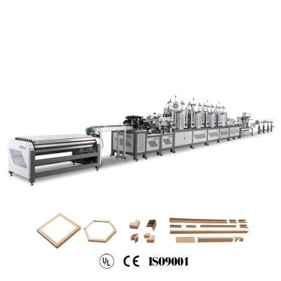 China Retail V+U Profile +Flat Board High Speed ​​Anti-collision Paper Corner Making Machinery 60 m/min YJ-S60-F3 for sale