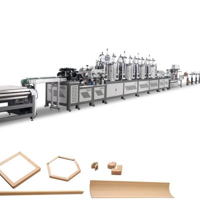 China Retail High Speed ​​V+U Profile +Flat Paper Board 60 M/Min Corner Guard Protector Making Machinery YJ-S60-F3 for sale