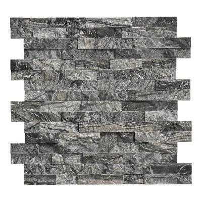 China Modern Wholesale Kenya /black Black /Black Forest Marble Stone Stacked Wooden Ledger Board for sale