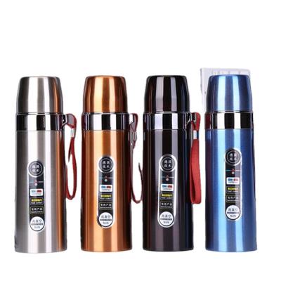 China Custom PORTABLE Double Bullet Water Bottle Wall Stainless Steel Vacuum Insulated Gift Sports Water Cup School Water Bottle for sale