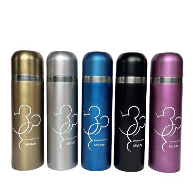 China Custom Logo Gift Mich Sports Water Bottle Stainless Steel Mug PORTABLE Bullet Head Thermos Kettle With Rope School Water Bottle for sale