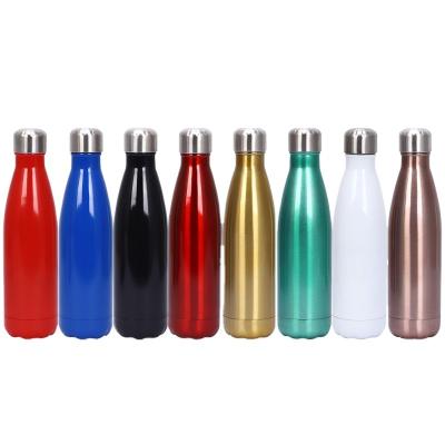 China Custom Viable Coke Bottle Shaped Double Wall Sport Water Bottle Stainless Steel Vacuum Insulated School Drinking Water Bottle for sale