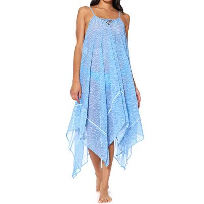 China New 2022 Women's Swimsuit Anti-UV Lace Up Front Beach Swimming Bathing Suit Cover Up for sale