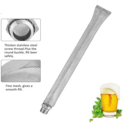 China food & Beverage Plant 304 Stainless Steel 12 Inch Hop Tube Screen Stainless Steel Bazooka Screen for sale