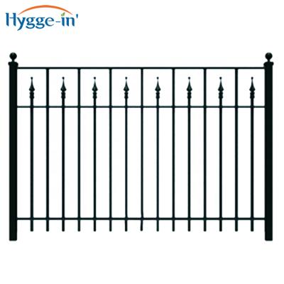 China Easily Assembled High Quality Black Steel Or Aluminum Rust-Proof Fence Panels And Post For Residential, Outdoor for sale