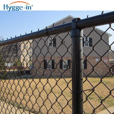 China Hot Selling Easily Assembled 5 Foot Chain Link Fence Plastic Coated Industry Hot Dipped Galvanized Chain Link Fence for sale