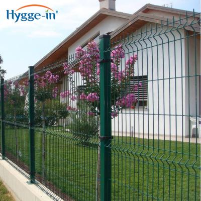 China Easily Assembled High Quality Exterior PVC Coated 6gauge Welded Wire Mesh Fence Panels Wire Mesh Fencing Designs for sale