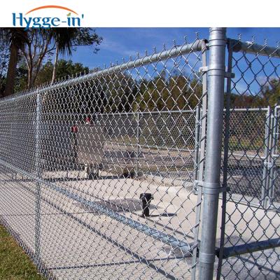 China Easily Assembled Modern Galvanized Metal Used Fence Design For Yard Chain Link Fence Gates 8ft Chain Link Fence for sale