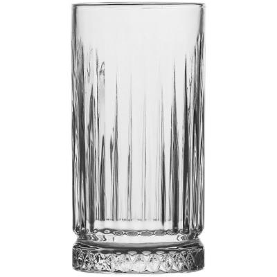 China Modern creative high vertical stripe ball home beer mug bar party juice glass cocktail glass for sale