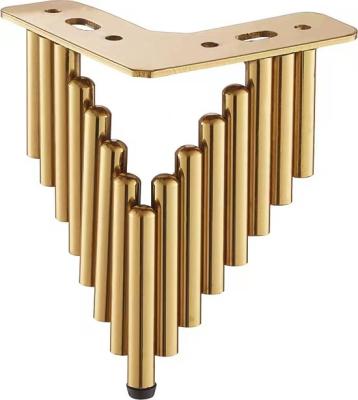 China Modern Hot Sale Furniture Accessories Modern Design Base Furniture Gold Metal Legs Sofa for sale