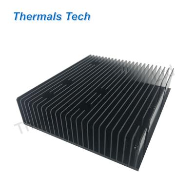 China Heat Sink 120 mm CNC precision density aluminum fin heat sink for 60W electronic cooling for sale