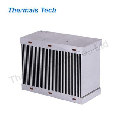 China Heat Sink Customized 800W double-sided aluminum bonded fin heat sink for heating power supply for sale