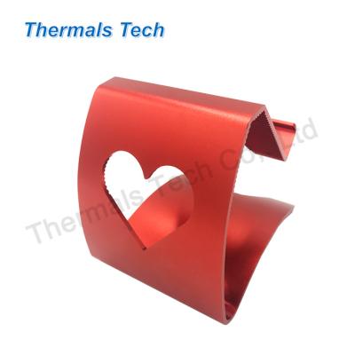 China Heat Sink Custom aluminum extruded profile 6063 heatsink with good anodized for mobile phone holder for sale