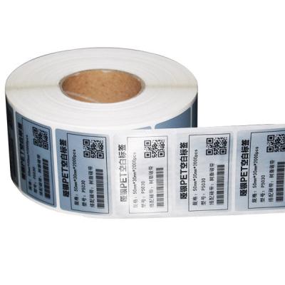 China Waterproof Supermarket Bestseller Electronic Price Tag Barcode Label Stickers Custom Roll for sale