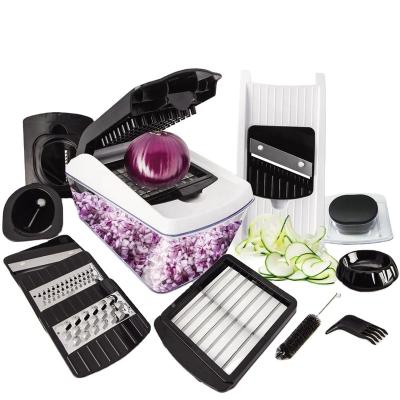 China Fullstar Viable Multifunction Function 8 in 1 Vegetable Cutter Slicer Onion Cleaver Spiralizer for sale