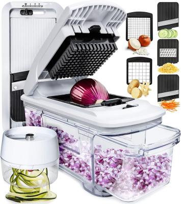 China Viable Fullstar All-in-1 Vegetable Cleaver, Mandoline Slicer and Cheese Grater | Multi-Blade French Fries Cutter and Veggie Dicer for sale