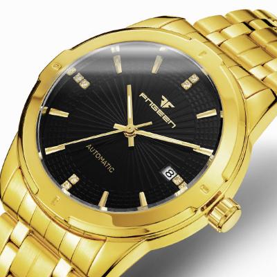 China FNGEEN Day/Date Symphony Automatic Mirror Cavity Shape Luminous Calendar Mechanical Men's Watch Waterproof for sale