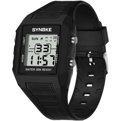 China SYNOKE Chronograph Student Men's Classic Square Luminous Small Waterproof Electronic Watch Digital Watch for sale