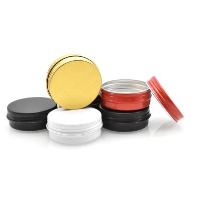 China 15ml 30ml 50ml 60ml 100ml 150ml Cosmetic Jar Cosmetic Colorful Aluminum Aluminum Jar For Eye Cream Candles for sale