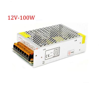 China 100W Outdoor Switching DC Led Power Supply 12V For LED Strip Light S-100-12 for sale