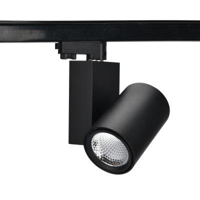 China Modern 20w 30w 50w led aluminum alloy adjustable beam angle COB LED track lighting black and white store for sale