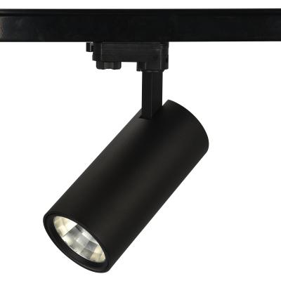 China Modern Modern Rail Lighting Black And White Adjustable Aluminum Alloy Beam Angle COB LED Track Light for sale