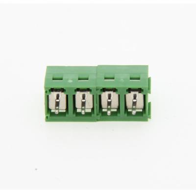 China Home Appliances Factory Self Produced Connectors Spacing 5 Pin 4 Bit Terminal Block Flat PCB Terminals for sale