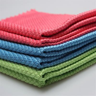 China Sustainable Glass Cleaning Cloth Factory Products 30*40cm Microfiber Towel Cleaning Cloth for sale