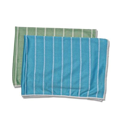 China Eco-friendly Reusable Bamboo Cleaning Towel Household Microfiber Cheap Cleaning Cloth for sale