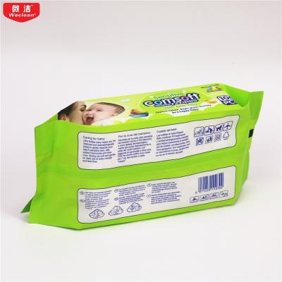 China 100 ct comsoft disposable cleaning baby wipes with alcohol free aloe vera for sale