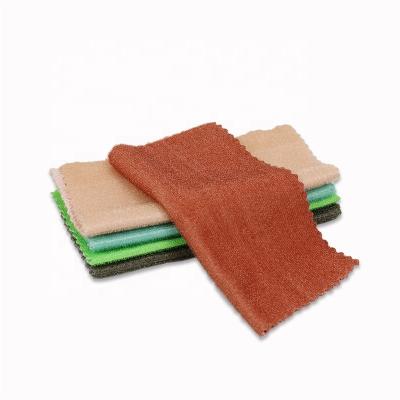 China 5-Pack Red-Pink Green-Blue Viable Gray Microfiber Kitchen Cloth Dish Towels for sale