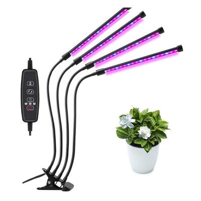 China Seed Starting New Arrival 40W 4 Heads Full Spectrum Gooseneck Grow Light LED Grow Light For Indoor Plant Seedling Growing Flowering Fruit for sale