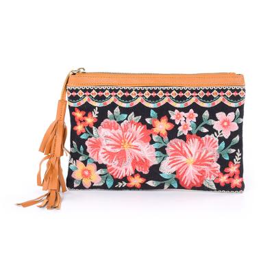 China Newspaper used hot sale ladies traditional boho big evening clutch bag for sale